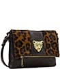 Patricia Nash Corfu Haircalf Leather Crossbody Bag, Color:Leopard/Chocolate - Image 3