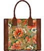 Color:Apricot Blessings - Image 2 - Curry Apricot Blessings Floral Tote Bag