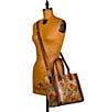 Color:Apricot Blessings - Image 5 - Curry Apricot Blessings Floral Tote Bag