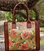 Color:Apricot Blessings - Image 6 - Curry Apricot Blessings Floral Tote Bag