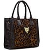 Patricia Nash Curry Haircalf Leather Tote Bag, Color:Leopard/Chocolate - Image 3