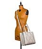 Color:Latte - Image 5 - Curry Leather Latte Tote Bag