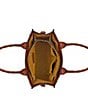 Color:Signature Floret - Image 3 - Curry Signature Floret Leather Satchel Tote Bag