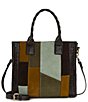 Patricia Nash Curry Suede Patchwork Satchel Bag - Image 1