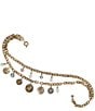Patricia Nash Double Charm Chain Layered Statement Necklace, Color:Antique Gold/Silver Ox - Image 3
