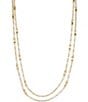 Color:Egyptian Gold - Image 1 - Double Station Long Strand Necklace