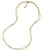 Color:Egyptian Gold - Image 2 - Double Station Long Strand Necklace