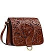 Patricia Nash Embossed Leather Ilina Flap Crossbody Bag, Color:Whiskey - Image 4