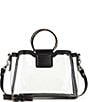 Color:Clear/Black - Image 1 - Empoli Clear Satchel Crossbody Bag