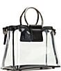 Patricia Nash Empoli Clear Satchel Crossbody Bag, Color:Clear/Black - Image 4