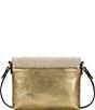 Color:Antique Gold - Image 2 - Metallic Fabric Corfu Crossbody Bag