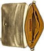 Color:Antique Gold - Image 3 - Metallic Fabric Corfu Crossbody Bag