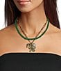 Patricia Nash Flower Charm Short Multi-Strand Necklace - Image 2
