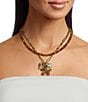 Patricia Nash Flower Charm Short Multi-Strand Necklace - Image 4