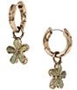 Patricia Nash Flower Drop Hoop Earrings - Image 1