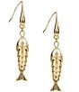 Patricia Nash Gold Fish Drop Earrings - Image 1