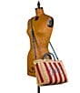 Patricia Nash Greece Straw Tote Bag, Color:Blue Fog - Image 5