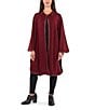 Patricia Nash Hand Laced Cape, Color:Oxblood - Image 3