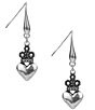 Patricia Nash Heart Crown Drop Earrings - Image 1