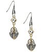 Patricia Nash Heart Key Drop Earrings - Image 1