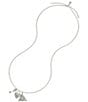 Patricia Nash Heart Key Triangle Charm Long Pendant Necklace - Image 2