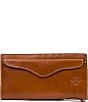 Color:Tan - Image 1 - Heritage Collection Gold Tone Valentia Snap Wristlet
