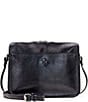 Color:Black - Image 1 - Heritage Collection Nazaire Top Zip Silver Toned Crossbody Bag