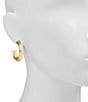 Color:Egyptian Gold - Image 2 - Hoop Earrings
