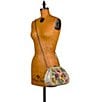 Color:Flowers - Image 5 - Isorella Floral Needlepoint Woven Frame Crossbody Bag