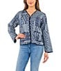 Patricia Nash Kantha Short Patchwork Front Pocket Jacket - Image 4