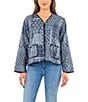 Patricia Nash Kantha Short Patchwork Front Pocket Jacket - Image 5