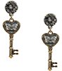 Patricia Nash Key Post Drop Earrings - Image 1