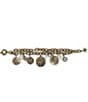 Patricia Nash Layered Charm Chain Bracelet, Color:Antique Gold/Silver Ox - Image 2