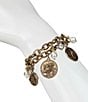 Patricia Nash Layered Charm Chain Bracelet, Color:Antique Gold/Silver Ox - Image 3