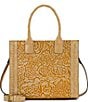 Color:Naturale - Image 1 - Leather Curry Tote Bag
