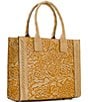 Color:Naturale - Image 4 - Leather Curry Tote Bag