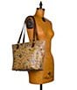 Color:Prairie Rose - Image 5 - Lindsell Prairie Rose Leather Tote Bag