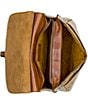 Color:Vintage European Map - Image 4 - London European Map Print Leather Crossbody Saddle Bag
