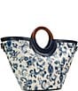 Color:Renaissance Revival Blue/White - Image 4 - Luni Tote Bag
