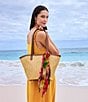 Patricia Nash Marconia Raffia Contrast Trim Scarf Tote Bag, Color:Natural - Image 6