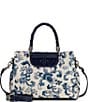 Color:Renaissance Revival Blue/White - Image 1 - Marielle Top Handle Satchel Bag
