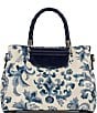 Color:Renaissance Revival Blue/White - Image 2 - Marielle Top Handle Satchel Bag