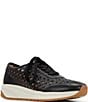Patricia Nash Milla Leather Woven Detail Platform Wedge Sneakers - Image 1