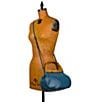 Color:Mirage - Image 4 - Mirabella Wood Frame Crossbody Bag