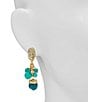 Patricia Nash Multi Bead Resort Drop Earrings, Color:Egyptian Gold - Image 2