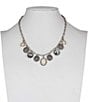 Color:Silver Ox - Image 3 - Multi Charm Collar Necklace