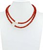 Patricia Nash Multi Row Bead Pearl Short Multi Strand Necklace - Image 4