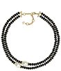 Patricia Nash Multi Row Bead Pearl Short Multi Strand Necklace - Image 1