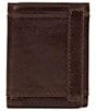 Color:Brown/Brown - Image 1 - Nash Sorrento Trifold Leather Wallet
