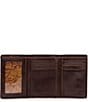 Color:Brown/Brown - Image 2 - Nash Sorrento Trifold Leather Wallet